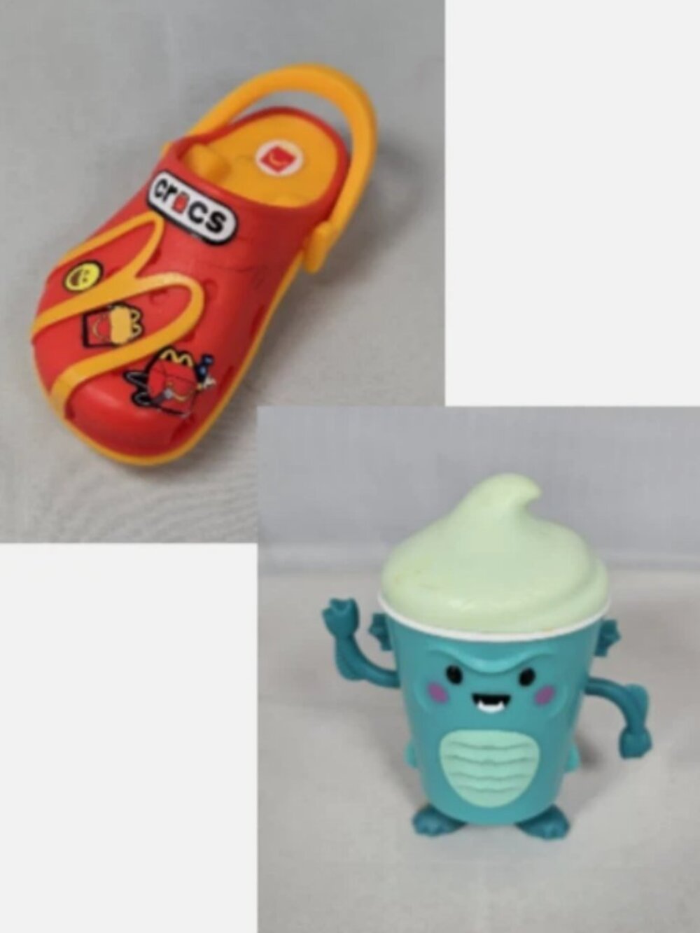 Fast Food McDonalds Croc Wendys Frosted Frights Happy Meal Kids Toy Chilly Gilly